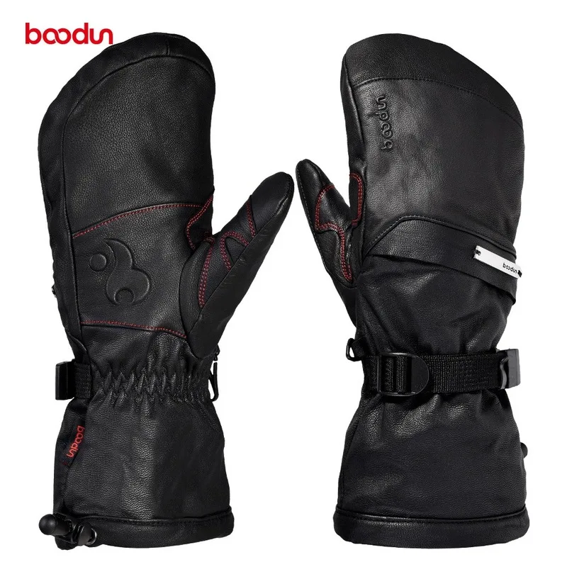 Men Women Genuine Leather Ski Gloves with Portable Pocket Touch Screen Waterproof Warm Outdoor Sports Snowboard Skiing Gloves
Men Women Genuine Leather Ski Gloves with Portable Pocket Touch Screen Waterproof Warm Outdoor Sports Snowboard Skiing Gloves