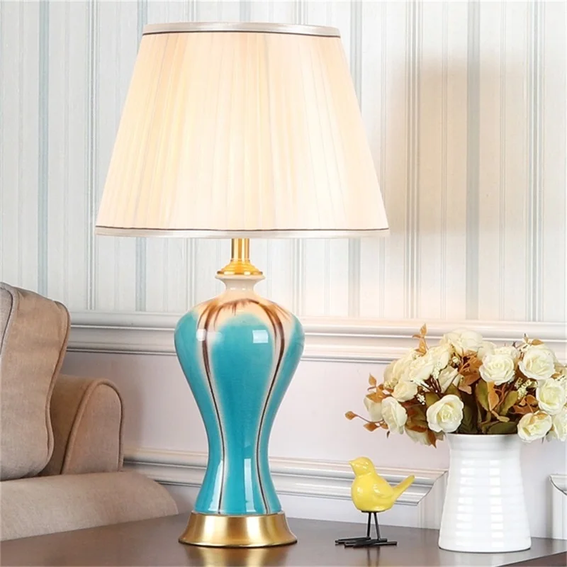 OURFENG Modern LED Table Desk Lamp Ceramic Bedside Light Copper Decorative For Home Foyer Office Bed Room Study Dining Room
OURFENG Modern LED Table Desk Lamp Ceramic Bedside Light Copper Decorative For Home Foyer Office Bed Room Study Dining Room