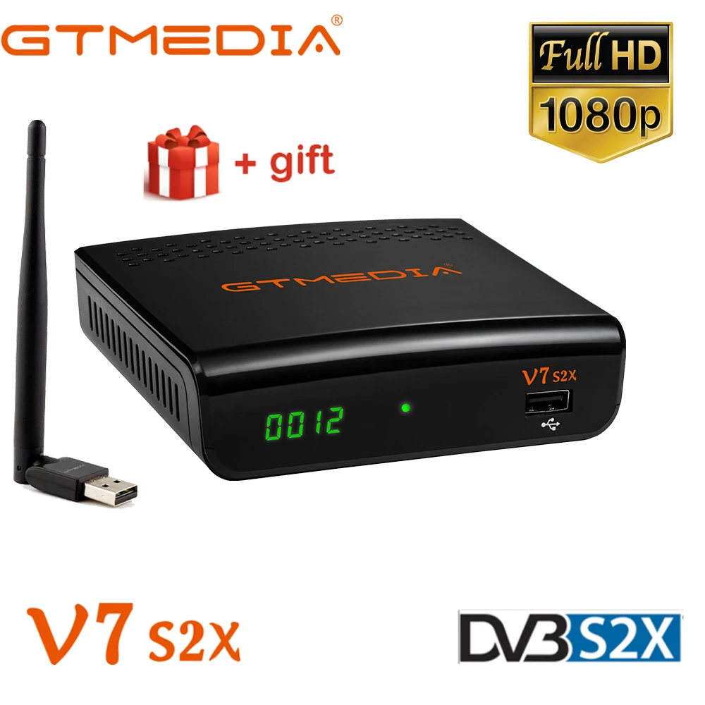 Италия Бесплатная воздуха Декодер каналов спутникового ТВ приемник V7S2X DVB S/S2/S2X HEVC