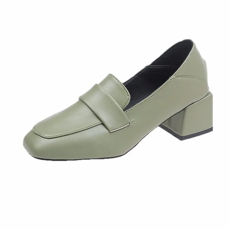 2020 New Women Shoes Woman Fashion Thick High Heels Slip on Casual Shoes Belt Buckle Square Toe Solid PU Leather Oxford Shoes
2020 New Women Shoes Woman Fashion Thick High Heels Slip on Casual Shoes Belt Buckle Square Toe Solid PU Leather Oxford Shoes