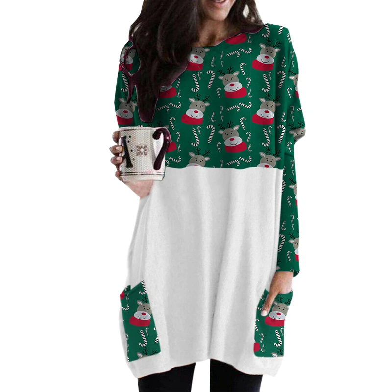 Merry Christmas Print Dress Women 2021 Long Sleeve Elegant Party Loose Dress Robe Femme Pocket Casual Home Clothing Christmas
Merry Christmas Print Dress Women 2021 Long Sleeve Elegant Party Loose Dress Robe Femme Pocket Casual Home Clothing Christmas