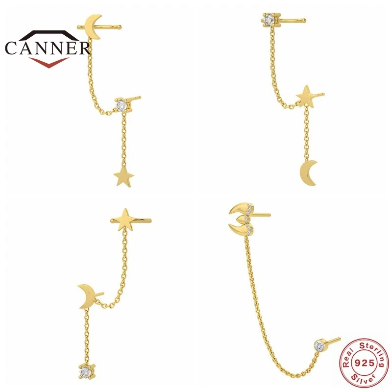 CANNER 1 pc 100% Sterling Silver 925 Star Stud Earrings for Women Pendientes Small Cubic Zirconia Piercing Earring Jewelry Gift
CANNER 1 pc 100% Sterling Silver 925 Star Stud Earrings for Women Pendientes Small Cubic Zirconia Piercing Earring Jewelry Gift