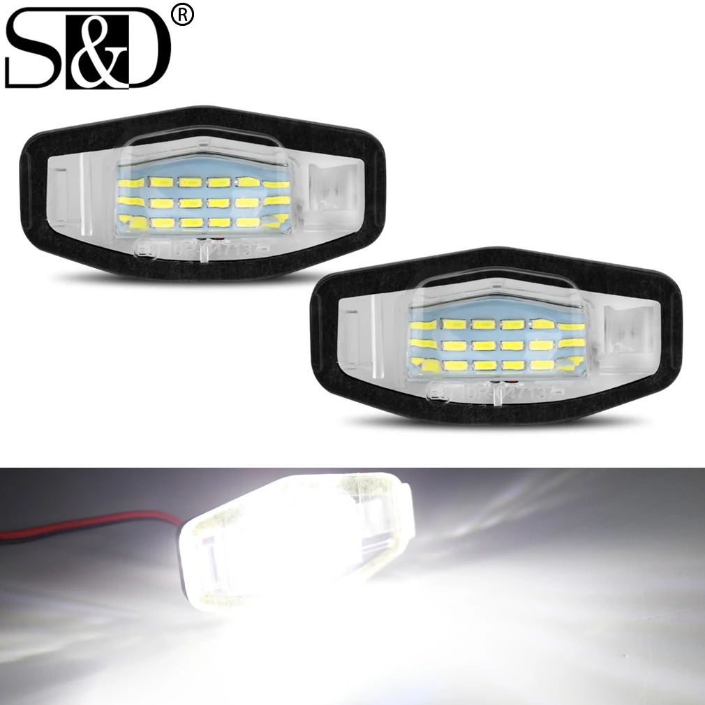 2Pcs Xenon White LED Car Number License Plate Lights Canbus For Honda Civic City Pilot Accord Odyssey MR-V Acura 12V
2Pcs Xenon White LED Car Number License Plate Lights Canbus For Honda Civic City Pilot Accord Odyssey MR-V Acura 12V