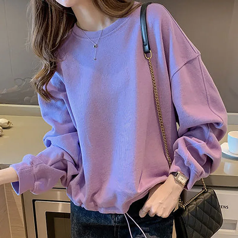 Large Size Sweater Women'S Spring And Autumn Bottoming Shirt Women'S Short Loose Student Capless Tide Ins Cotton Top
Large Size Sweater Women'S Spring And Autumn Bottoming Shirt Women'S Short Loose Student Capless Tide Ins Cotton Top
