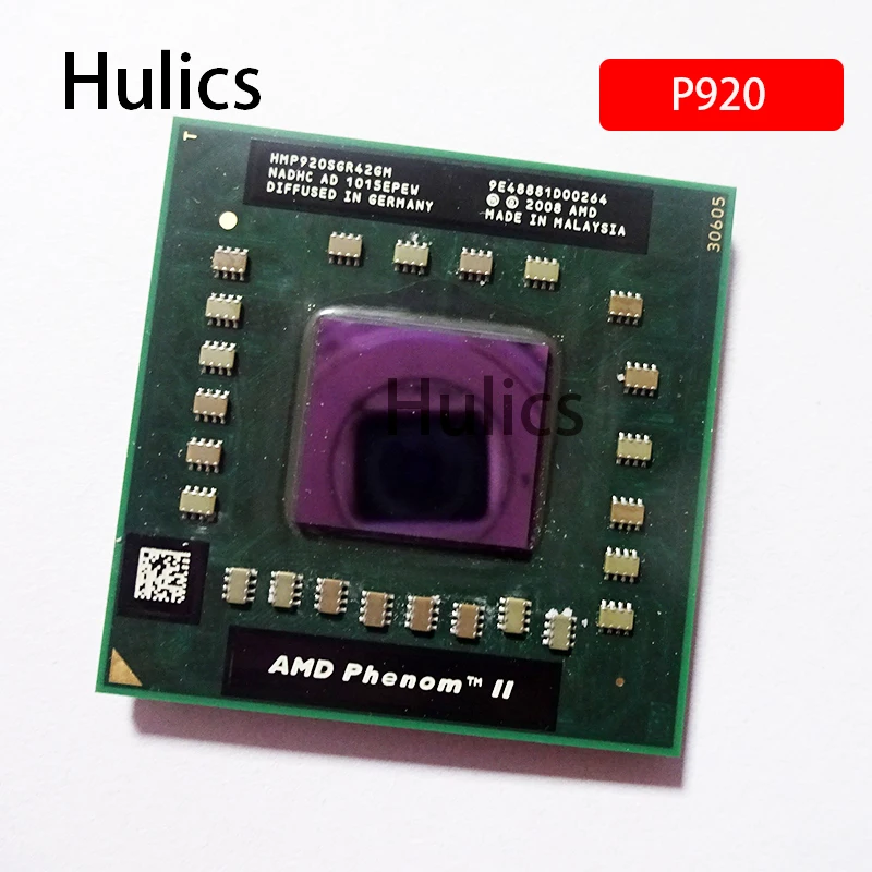 Hulics AMD Phenom II Quad-Core Mobile P920 1.6 GHz Quad-Core Quad-Thread CPU Processor HMP920SGR42GM Socket S1
Hulics AMD Phenom II Quad-Core Mobile P920 1.6 GHz Quad-Core Quad-Thread CPU Processor HMP920SGR42GM Socket S1
