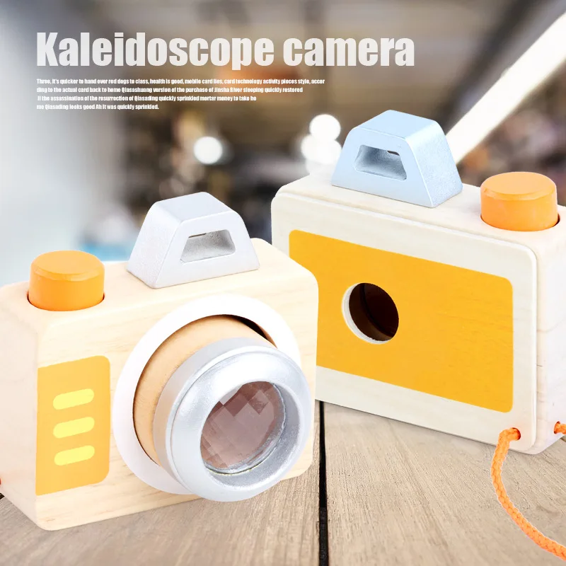 Cute kaleidoscope Camera Wooden Toy Kid Decor Photography Montessori Learning Early Educational Simulation Toys Gift
Cute kaleidoscope Camera Wooden Toy Kid Decor Photography Montessori Learning Early Educational Simulation Toys Gift