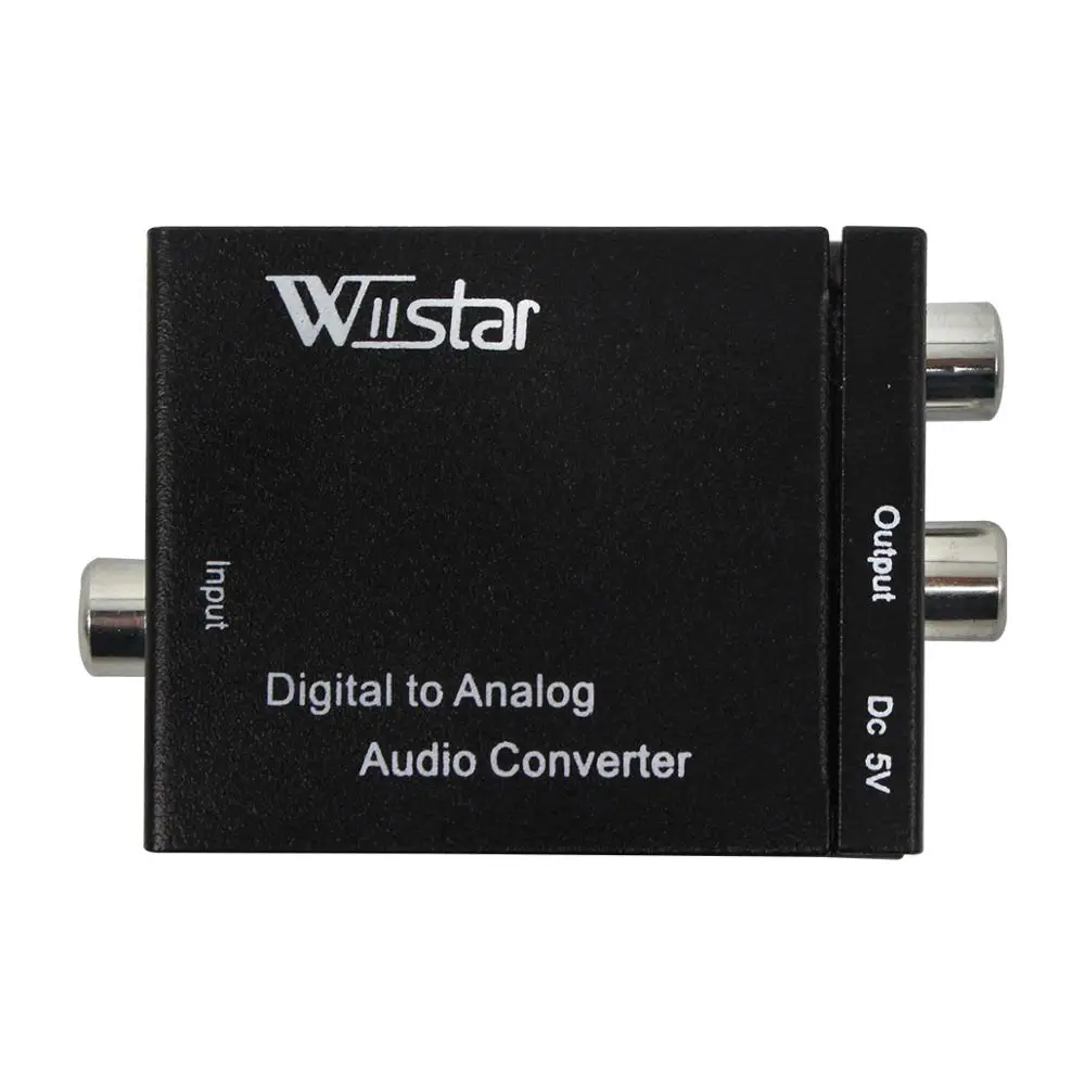 Цифровой аналоговый аудио конвертер Spdif коаксиальный адаптер RCA L/R 3 5 мм D2A с