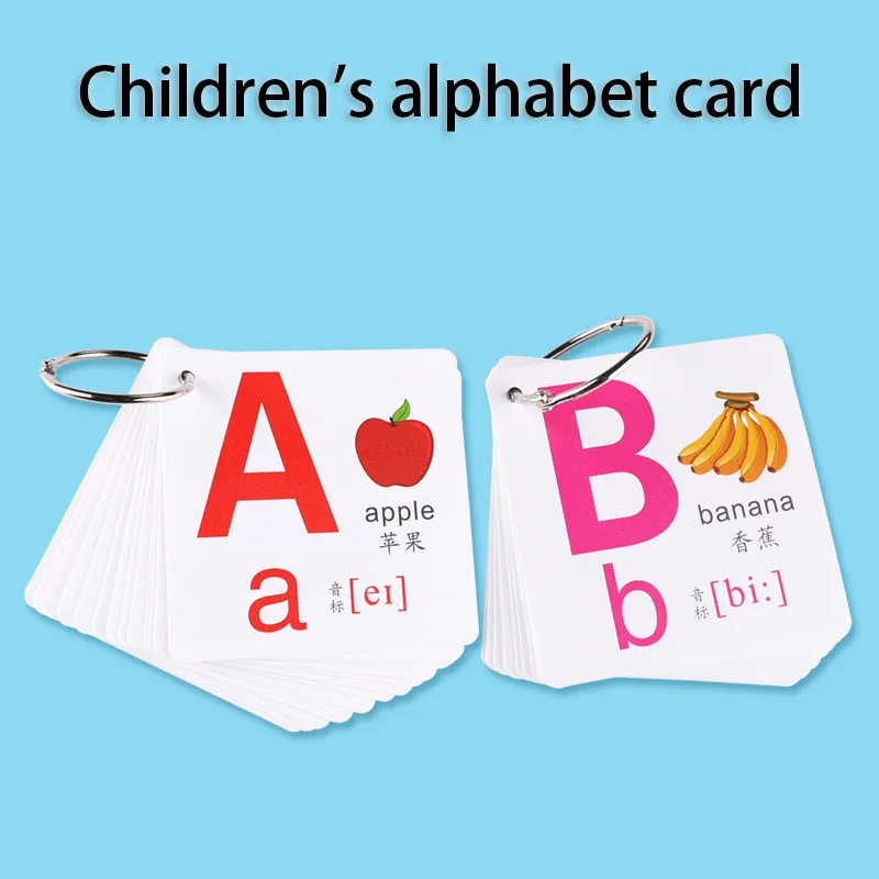 Kindergarten English Literacy Children's Words Pupils Preschool 26 English Alphabet Cards Early Learning Cognitive Word Cards
Kindergarten English Literacy Children's Words Pupils Preschool 26 English Alphabet Cards Early Learning Cognitive Word Cards