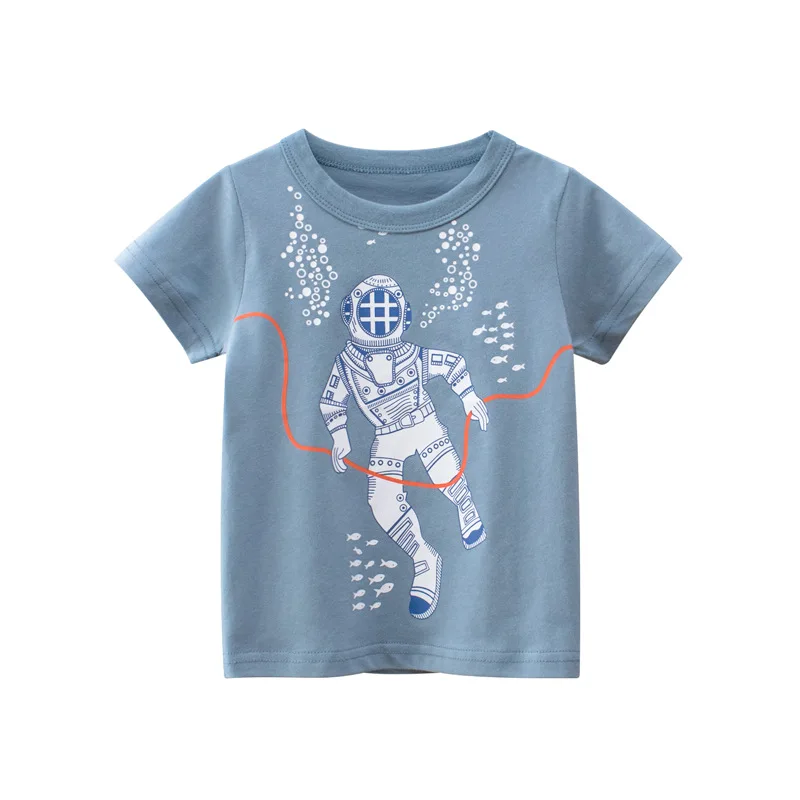 Summer Children Clothing Boys T Shirt Cotton Astronaut Short Sleeve Kids Tshirts Boy Casual Cute T-shirt 2-9Y
Summer Children Clothing Boys T Shirt Cotton Astronaut Short Sleeve Kids Tshirts Boy Casual Cute T-shirt 2-9Y