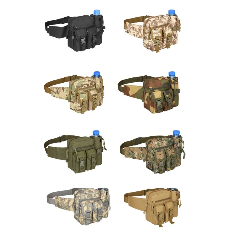 Waist Bag Military Fanny Pack Waterproof Utility Belt with Water Bottle Holder 
Waist Bag Military Fanny Pack Waterproof Utility Belt with Water Bottle Holder