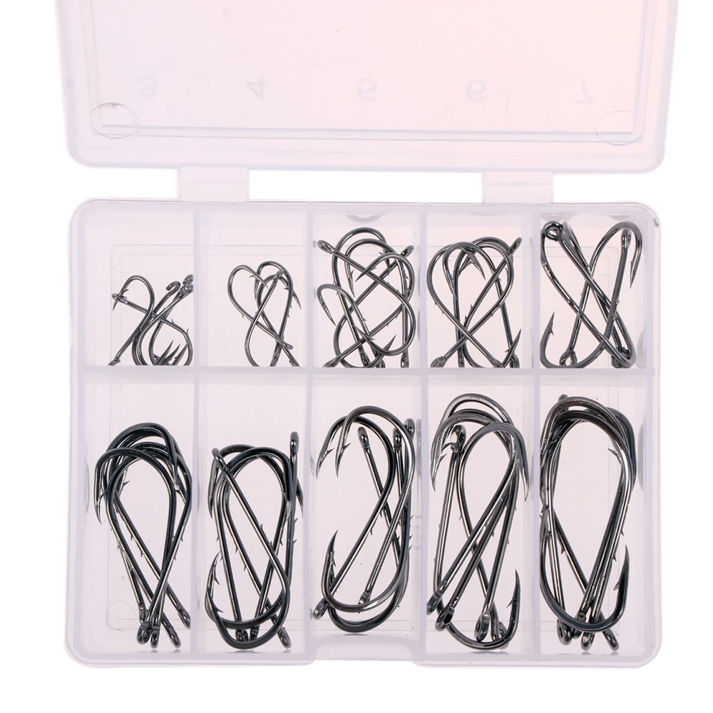 50pcs 10 size Hook Jig Fishing Baitholder Hooks Black Long handle Steel Fishhook outdoor
50pcs 10 size Hook Jig Fishing Baitholder Hooks Black Long handle Steel Fishhook outdoor