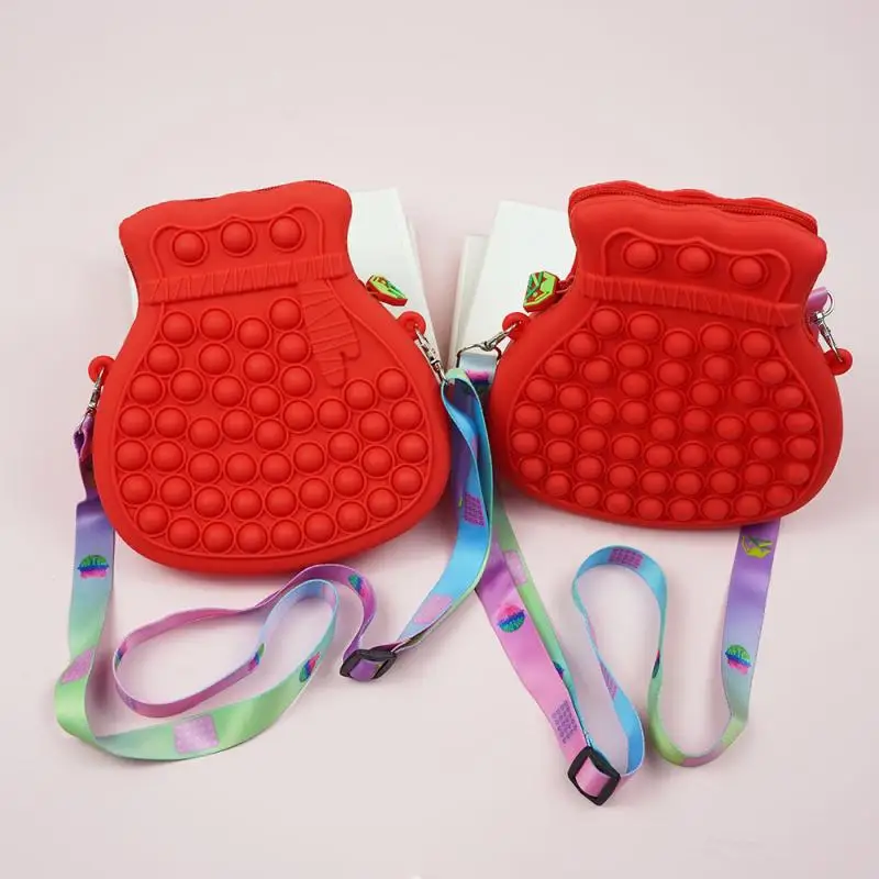 Pop It Fidget Toys Red Blessing Bag Silicone Push Bubble Crossbody Bag Reliver Stress Autism Adults Kids Coin Pouch Purse Gifts
Pop It Fidget Toys Red Blessing Bag Silicone Push Bubble Crossbody Bag Reliver Stress Autism Adults Kids Coin Pouch Purse Gifts