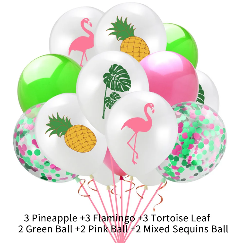 Hawaiian Flamingo Pineapple Turtle Back Leaf Latex Aluminum Balloon Set Birthday Party Decoration
Hawaiian Flamingo Pineapple Turtle Back Leaf Latex Aluminum Balloon Set Birthday Party Decoration