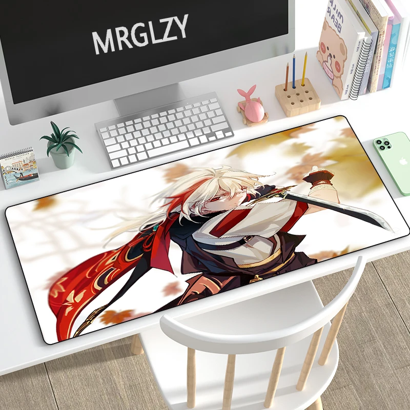 Коврик для мыши MRGLZY Genshin Impact Kazuha, большой аниме-коврик для настольных ПК, компьютерные игровые периферийные аксессуары, коврик для мыши
Коврик для мыши MRGLZY Genshin Impact Kazuha, большой аниме-коврик для настольных ПК, компьютерные игровые периферийные аксессуары, коврик для мыши