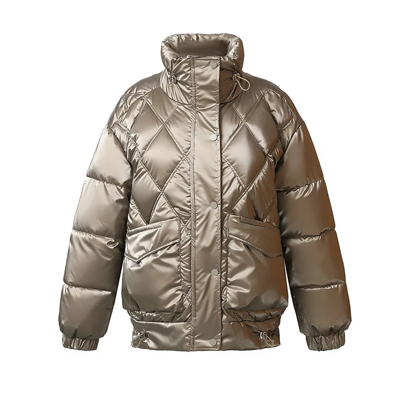 Winter Jacket Parkas Female Glossy Down Cotton Jackets Pocket Loose Parka Warm Women Parka Coat Casual Outwear Girl Stylish
Winter Jacket Parkas Female Glossy Down Cotton Jackets Pocket Loose Parka Warm Women Parka Coat Casual Outwear Girl Stylish