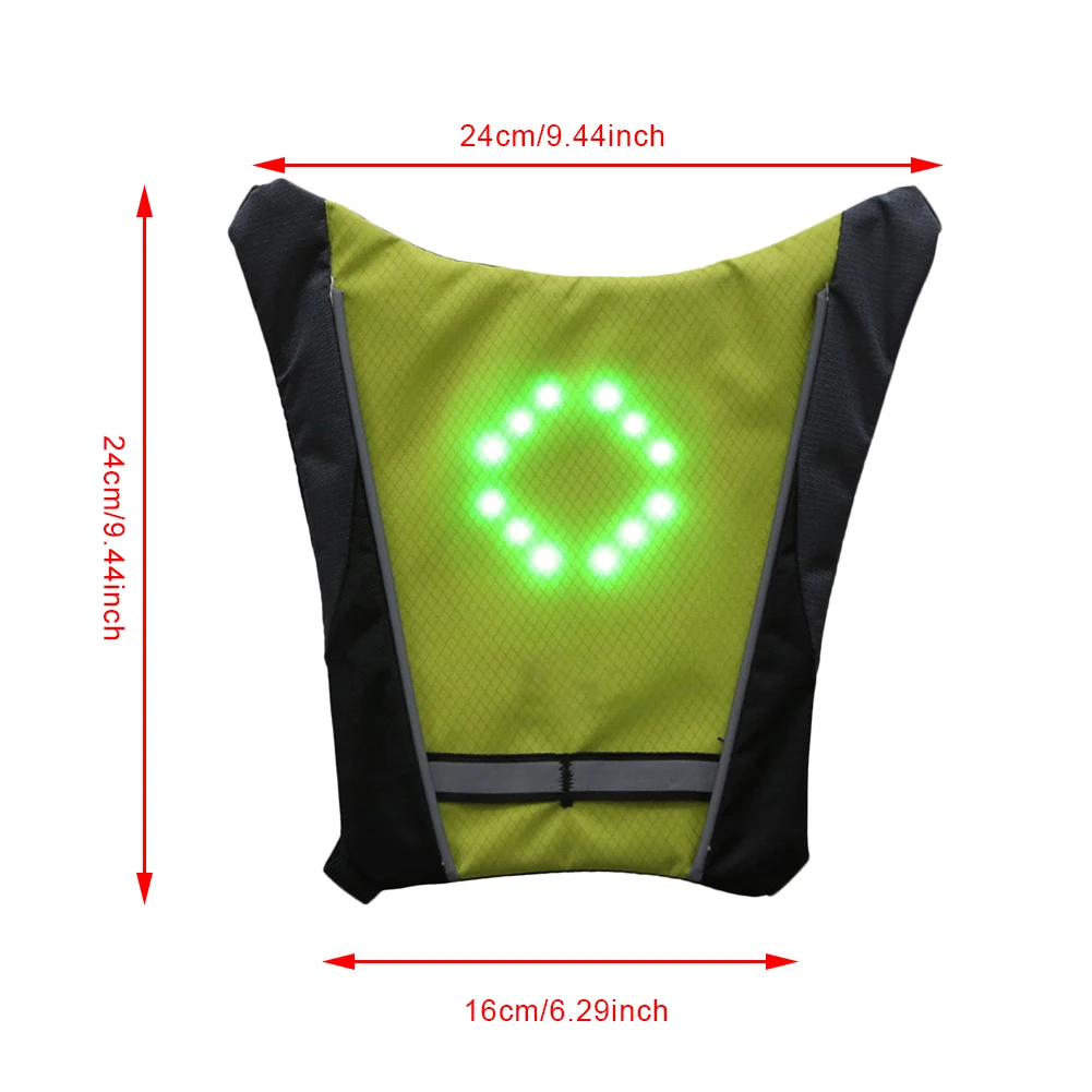 LED Turn Signal Vest Led Reflective Vest Warning Direction Backpack With Remote Controller For Night Cycling Walking Vests
LED Turn Signal Vest Led Reflective Vest Warning Direction Backpack With Remote Controller For Night Cycling Walking Vests