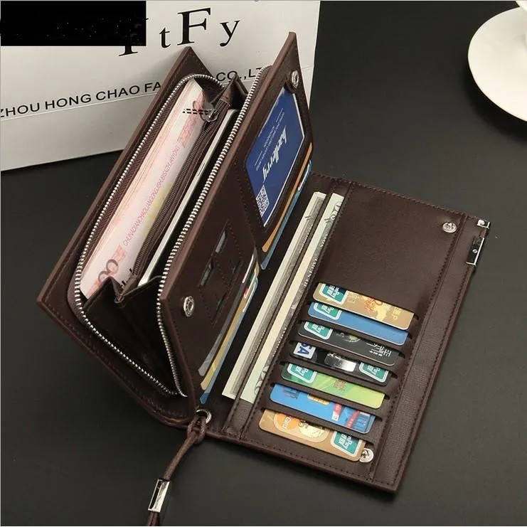 New men's Long Wallet Zipper hand bag multi card mobile phone bag high capacity business noble
New men's Long Wallet Zipper hand bag multi card mobile phone bag high capacity business noble