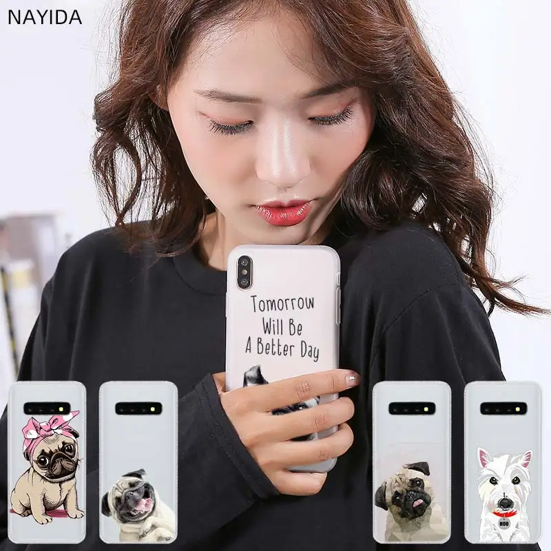 Мягкий силиконовый чехол с рисунком для Samsung Galaxy S21 S20 S7 Edge S8 S9 S10 Plus S11 Lite Ultra Terrier dog