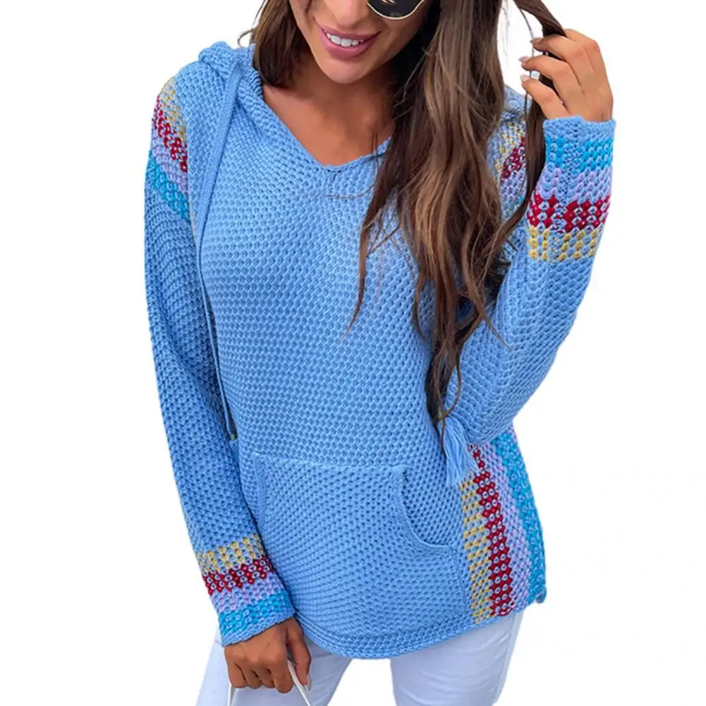 Skin-friendly Trendy Women Casual Knitted Pullover Simple Knitted Pullover Hooded for Daily Wear
Skin-friendly Trendy Women Casual Knitted Pullover Simple Knitted Pullover Hooded for Daily Wear