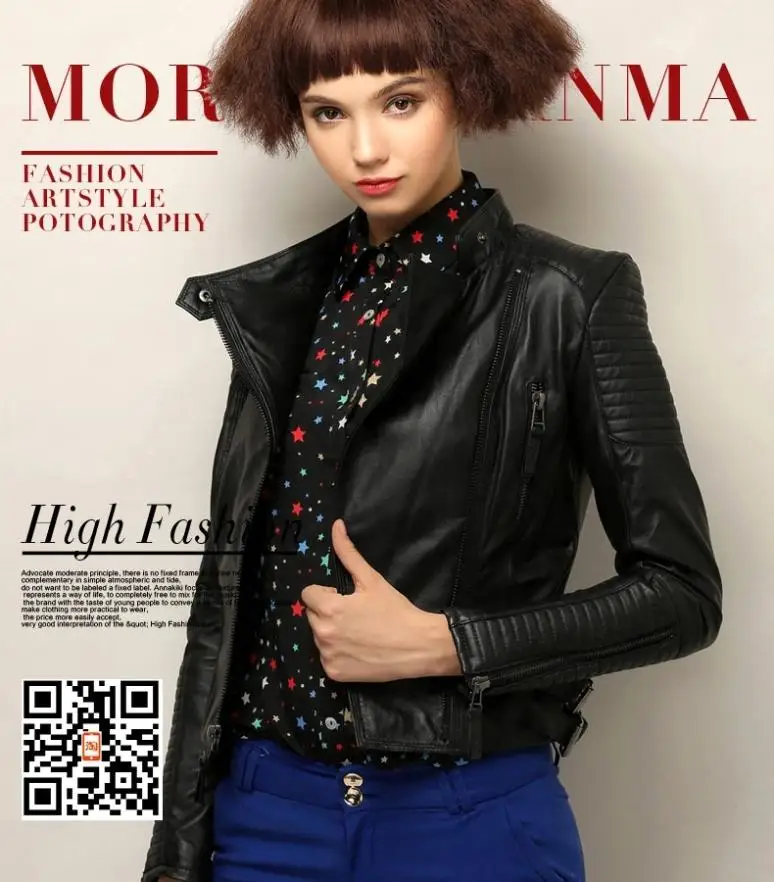 genuine leather Red jacket women slim fit fashion leather motorcycle jacket lady women's spring leather coat black
genuine leather Red jacket women slim fit fashion leather motorcycle jacket lady women's spring leather coat black