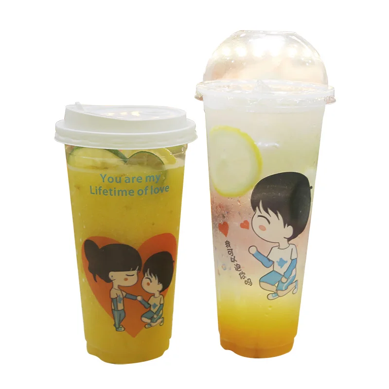 500pcs 9cm caliber couple transparent disposable cups 360ml/500ml/700ml coffee milk tea juice drink plastic cups with covers
500pcs 9cm caliber couple transparent disposable cups 360ml/500ml/700ml coffee milk tea juice drink plastic cups with covers