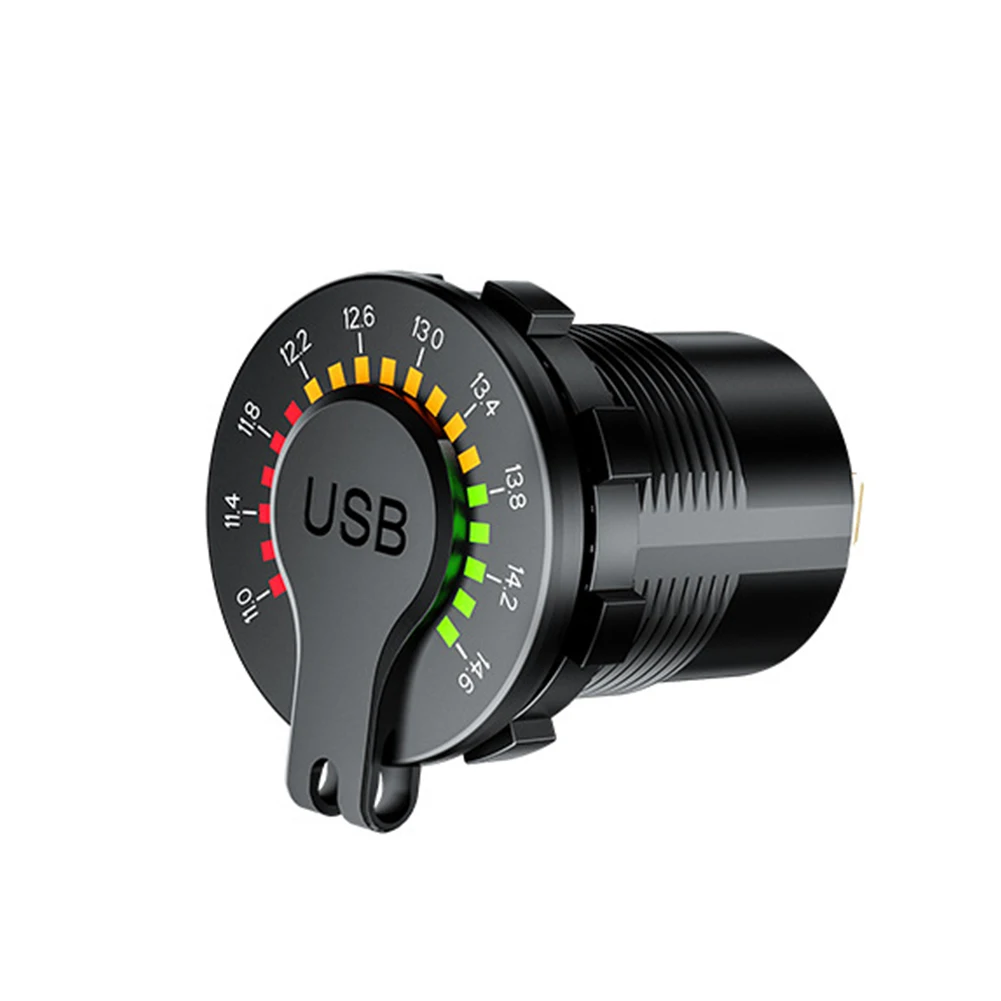 Dual USB Adapter Portable Accessories ABS DC12V To 24V Car Charger Fast Charging LED Indicator Mobile Phone Digital Voltmeter
Dual USB Adapter Portable Accessories ABS DC12V To 24V Car Charger Fast Charging LED Indicator Mobile Phone Digital Voltmeter