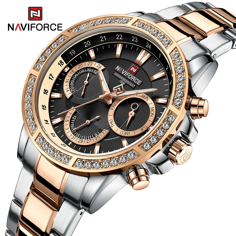 Часы NAVIFORCE Мужские кварцевые Многофункциональные, спортивные водонепроницаемые повседневные с отображением даты и дня
Часы NAVIFORCE Мужские кварцевые Многофункциональные, спортивные водонепроницаемые повседневные с отображением даты и дня
