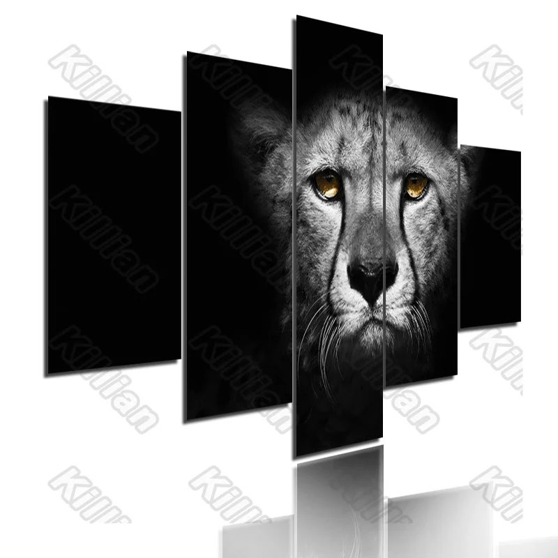 Nostalgia Style Mural Canvas Paintings Modular Bed Home Decor Prints 5 Pieces Leopard Animal Decoration Living Room Wall Fresco
Nostalgia Style Mural Canvas Paintings Modular Bed Home Decor Prints 5 Pieces Leopard Animal Decoration Living Room Wall Fresco