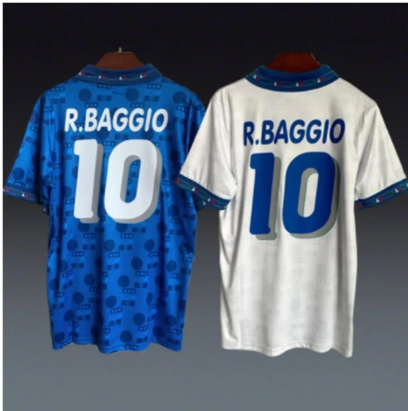 Футбольная ретро-Футболка Maglia Italia 1994 комплект голубой белой футбольной рубашки
Футбольная ретро-Футболка Maglia Italia 1994 комплект голубой белой футбольной рубашки