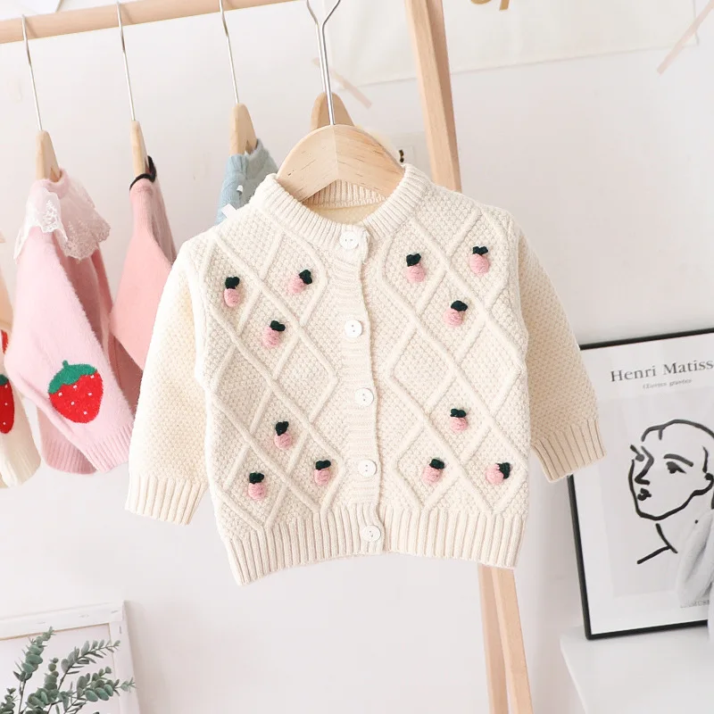Autumn and Winter Children's Sweater 2020 New Girl's Pompoms Pineapple Embroidered Knitted Cardigan Cute Rabbit Toddler Coats
Autumn and Winter Children's Sweater 2020 New Girl's Pompoms Pineapple Embroidered Knitted Cardigan Cute Rabbit Toddler Coats