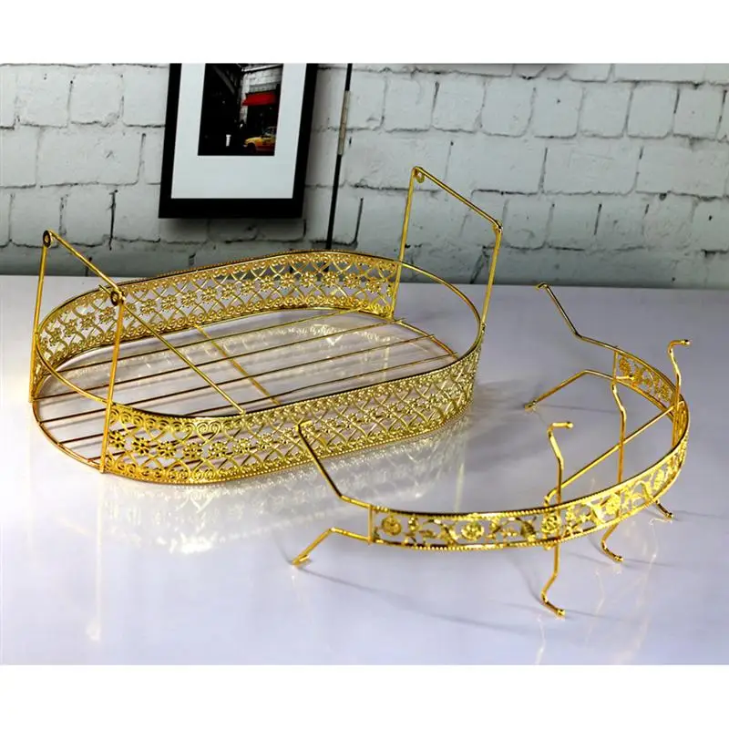 Ceramic Cups Shelf European Style Coffee Cup Rack Cup Organizer Carved Wrought Iron Plating Storage Basket (Golden) 
Ceramic Cups Shelf European Style Coffee Cup Rack Cup Organizer Carved Wrought Iron Plating Storage Basket (Golden)