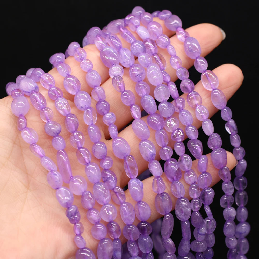 Natural Stone Beads Irregular Shape Purple Jade String Beads for Jewelry Making Fashion Bracelet Necklace Crafts Accessories
Natural Stone Beads Irregular Shape Purple Jade String Beads for Jewelry Making Fashion Bracelet Necklace Crafts Accessories