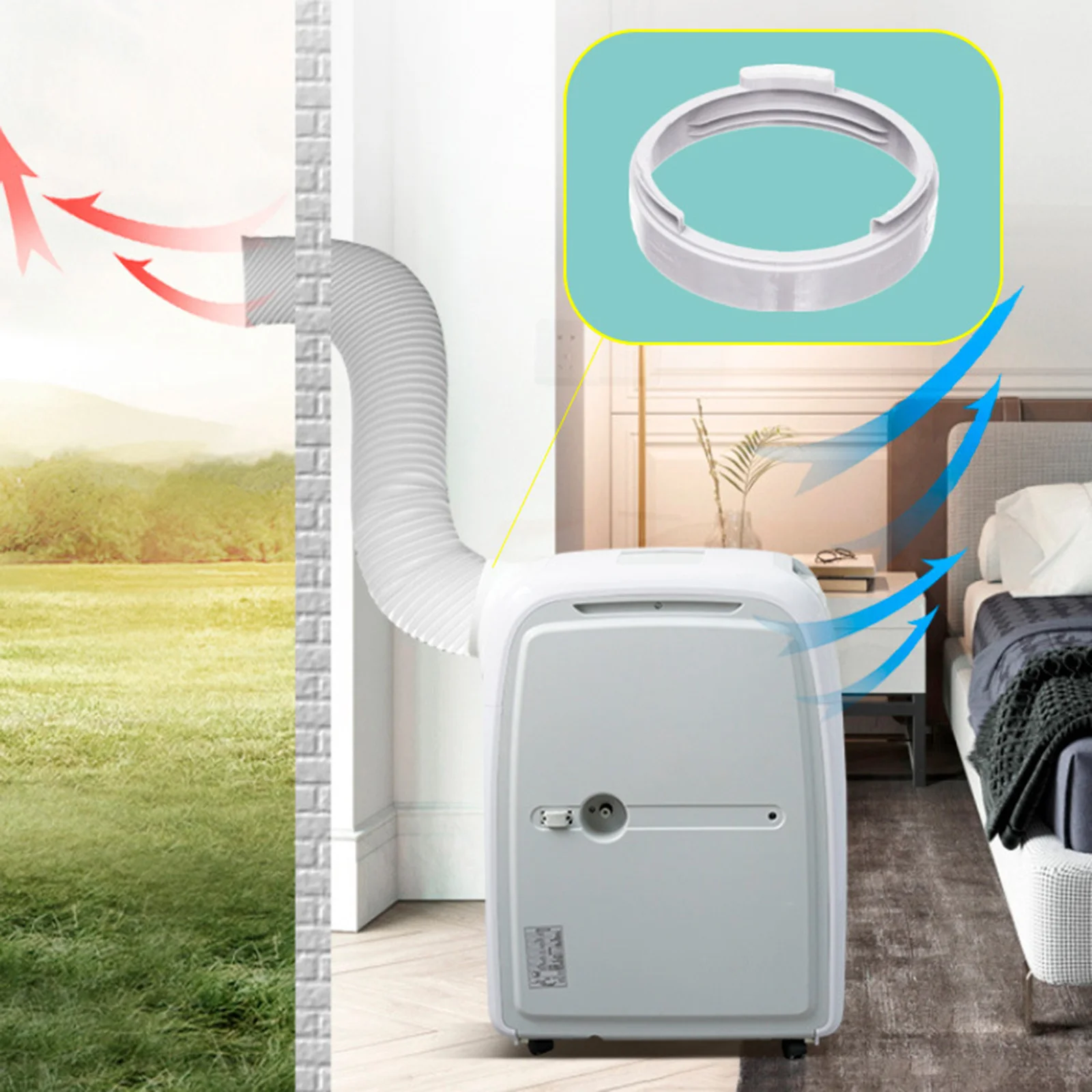 Air Conditioner Exhaust Hose Coupler Portable Universal Mobile Air-Conditioning Accessories Easy To Install Pipes Fittings Plumb
Air Conditioner Exhaust Hose Coupler Portable Universal Mobile Air-Conditioning Accessories Easy To Install Pipes Fittings Plumb