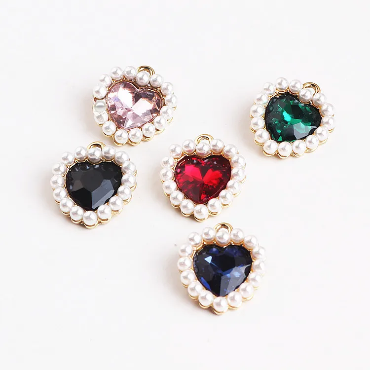 Crystal Rhinestone Heart Pendant Eardrop Diy Handmade Material for Earring Necklace Jewelry Finding Accessories 6pcs
Crystal Rhinestone Heart Pendant Eardrop Diy Handmade Material for Earring Necklace Jewelry Finding Accessories 6pcs