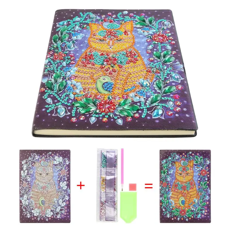 5D DIY Алмазная картина специальной формы записная книжка Дневник для кошек