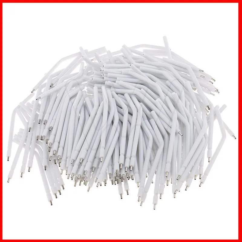 

200Pcs Generic Dental Disposable Spray Nozzles Tips Air Water Syringe Metal Core Color White