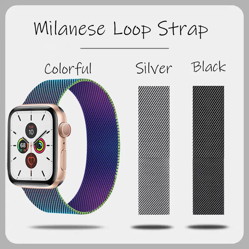 Magnetic Loop Strap For Apple watch bracelet 44mm 40mm 38mm 42mm Stainless steel Metal correa Band for iWatch series 6 SE 5 4 3
Magnetic Loop Strap For Apple watch bracelet 44mm 40mm 38mm 42mm Stainless steel Metal correa Band for iWatch series 6 SE 5 4 3