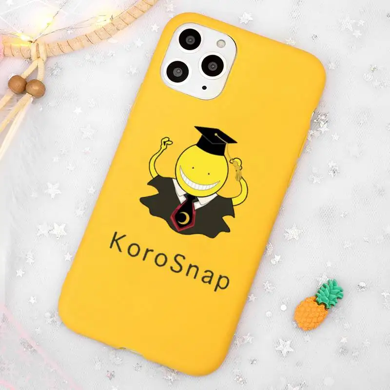 Assassination Classroom Anime Phone Case Candy Color Yellow for iPhone 11 12 pro XS MAX 8 7 6 6S Plus X 5S SE 2020 XR
Assassination Classroom Anime Phone Case Candy Color Yellow for iPhone 11 12 pro XS MAX 8 7 6 6S Plus X 5S SE 2020 XR