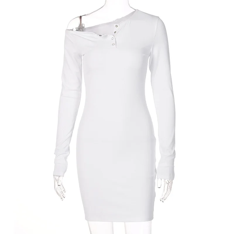 Women Off Shoulder Full Sleeve Dresses Sexy Ribbed Streetwear Bodycon Knitted Mini Dress Autumn Stretchy Casual Fashion Outfits 
Women Off Shoulder Full Sleeve Dresses Sexy Ribbed Streetwear Bodycon Knitted Mini Dress Autumn Stretchy Casual Fashion Outfits