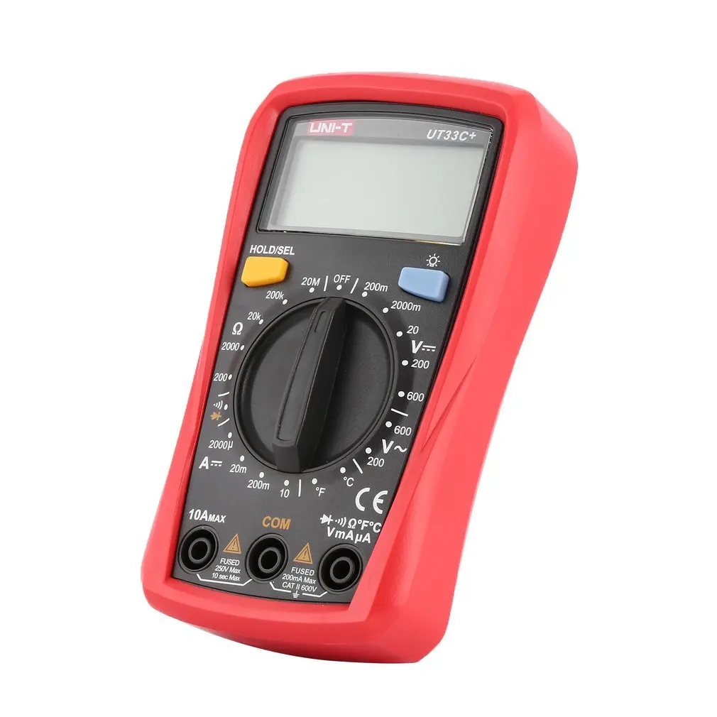 Digital Multimeter UNIT DC/AC Voltage Current Meter Handheld Ammeter Diode Capacitance Tester 1999 Counts MultitesterUT33C+
Digital Multimeter UNIT DC/AC Voltage Current Meter Handheld Ammeter Diode Capacitance Tester 1999 Counts MultitesterUT33C+