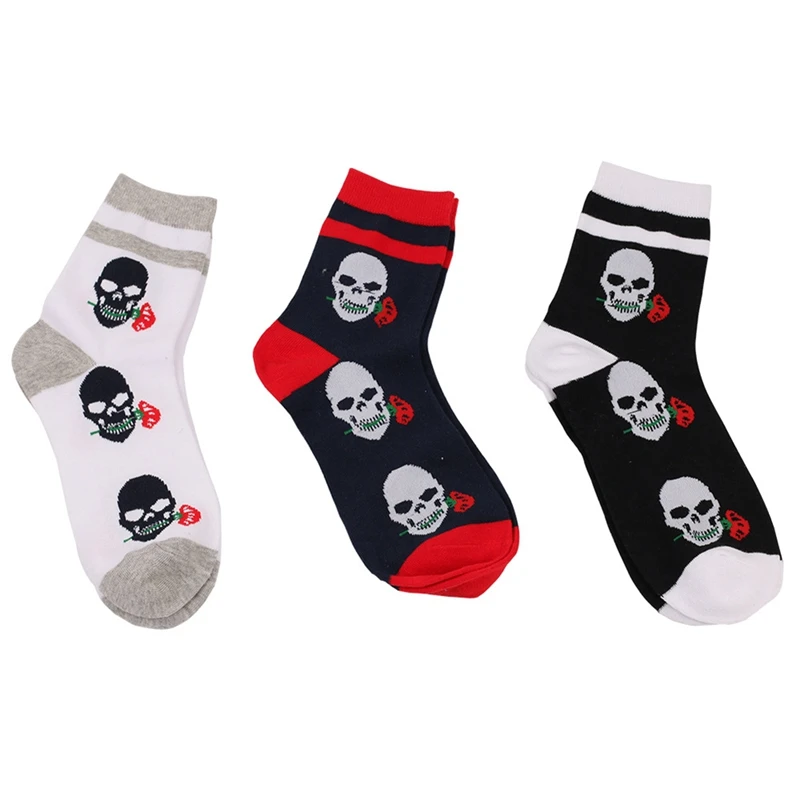 Novelty 3D Printed Scary Skull Ghost & Rose Crew Socks Men Lucky Skull Skeleton Socks Street Harajuku Hip Hop Socks Halloween
Novelty 3D Printed Scary Skull Ghost & Rose Crew Socks Men Lucky Skull Skeleton Socks Street Harajuku Hip Hop Socks Halloween