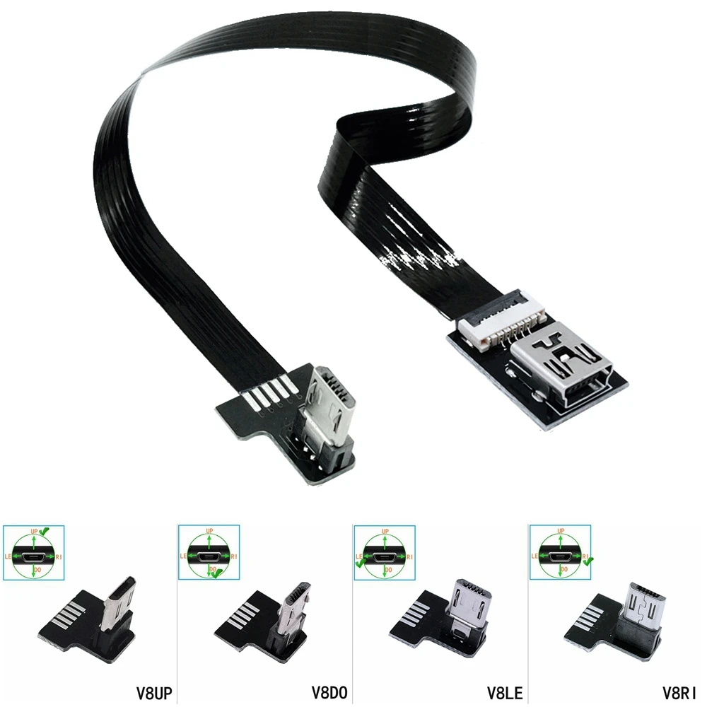 FPC flat mini USB female to micro USB female 90 degree right angle adapter connector charging converter
FPC flat mini USB female to micro USB female 90 degree right angle adapter connector charging converter
