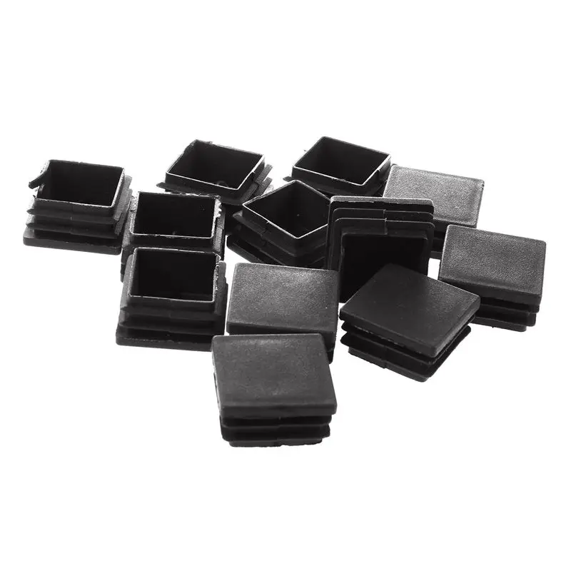12 Pcs Plastic Ribbed Square End Caps Tube Insert Black
12 Pcs Plastic Ribbed Square End Caps Tube Insert Black