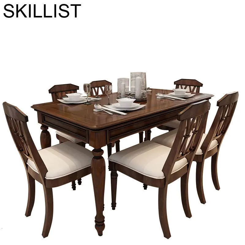 Redonda Sala Comedores Mueble Dinning Tavolo Marmol Yemek Masasi потертый шик деревянный стол для