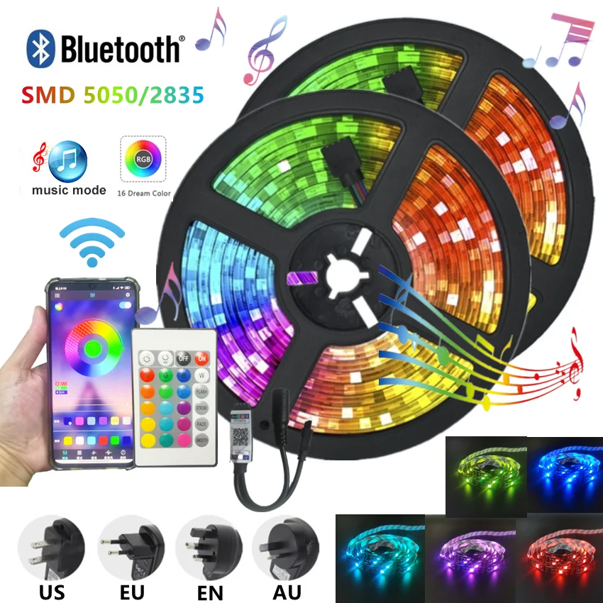 Светодиодная водонепроницаемая лента RGB 5050 SMD с поддержкой Bluetooth, 20 м, 5 м, 10 м
Светодиодная водонепроницаемая лента RGB 5050 SMD с поддержкой Bluetooth, 20 м, 5 м, 10 м