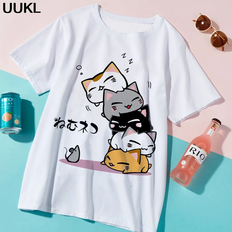 UUKL Shirts Women 2021 Summer Fashion White T Shirt Harajuku Kawaii Korean Clothes Cat Tshirt Leisure Streetwear Female T-shirt
UUKL Shirts Women 2021 Summer Fashion White T Shirt Harajuku Kawaii Korean Clothes Cat Tshirt Leisure Streetwear Female T-shirt