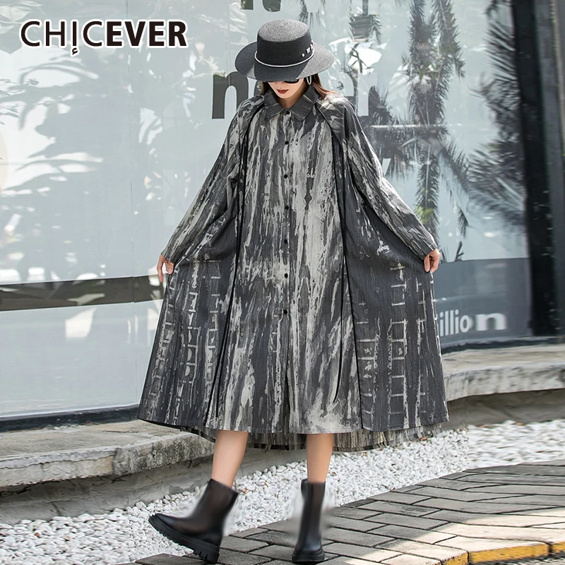 Женское платье-миди CHICEVER, разноцветное платье с отложным воротником и длинным рукавом, 2021
Женское платье-миди CHICEVER, разноцветное платье с отложным воротником и длинным рукавом, 2021