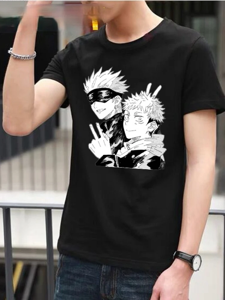 

Juskeleton su kaisen anime graphic t shirt stile giapponese coppia abiti maglietta oversize punk streetwear harajuku teen manga