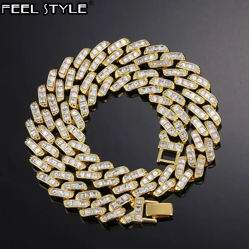 Hip Hop 16MM Iced Out Paved Rhinestones Baguette Cuban Prong Chain CZ Bling Rapper Necklaces Bracelet For Men Women Jewelry
Hip Hop 16MM Iced Out Paved Rhinestones Baguette Cuban Prong Chain CZ Bling Rapper Necklaces Bracelet For Men Women Jewelry
