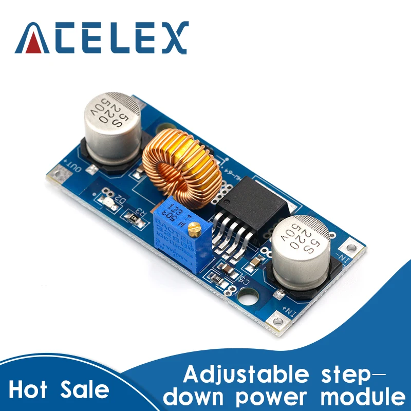 10PCS 1.25-36V 5A 60W DC-DC adjustable Step-down power supply module voltage regulator module DC Buck module 
10PCS 1.25-36V 5A 60W DC-DC adjustable Step-down power supply module voltage regulator module DC Buck module